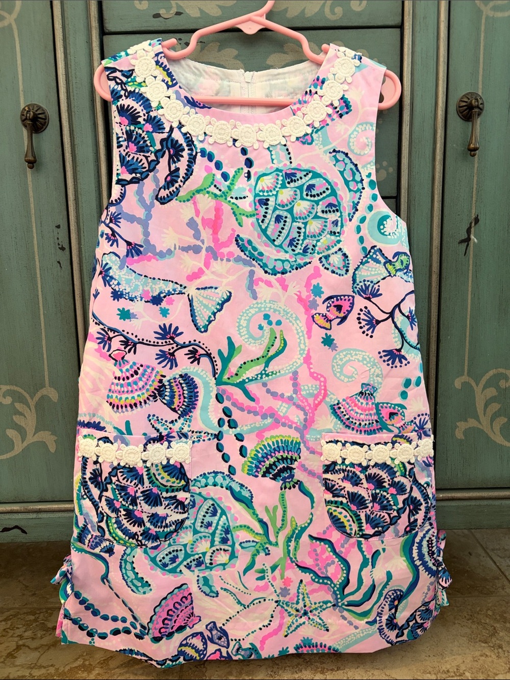 Lilly Pulitzer Pink Seashell & Sea Life Shift Dress